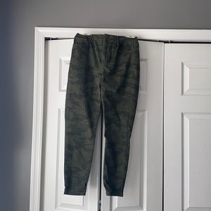 Green Camo Denim Skinny Jeans